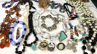 45Lb Jewelry Unboxing Ep11! 1940 Napier! Larimar! Rings! Sale! & More!