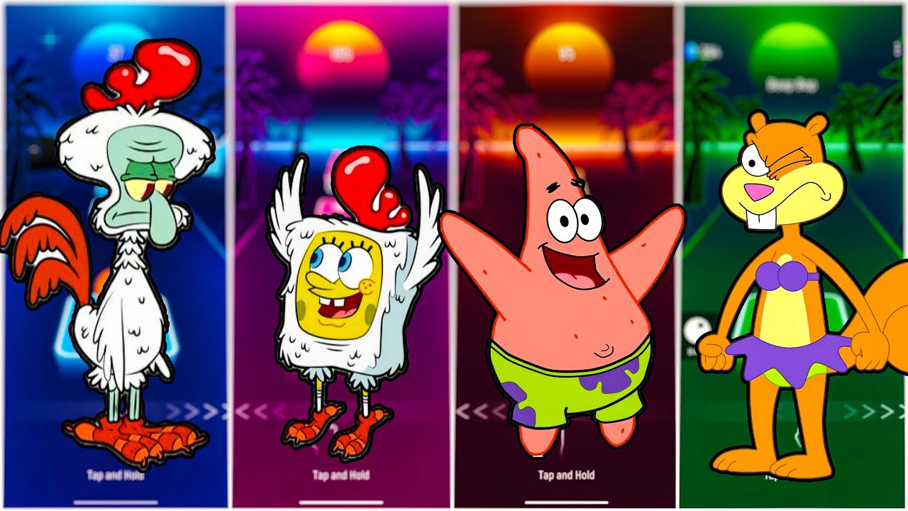Squidward vs Patrick vs Spongebob vs Plankton 🎶 Who Will Win? - YouTube