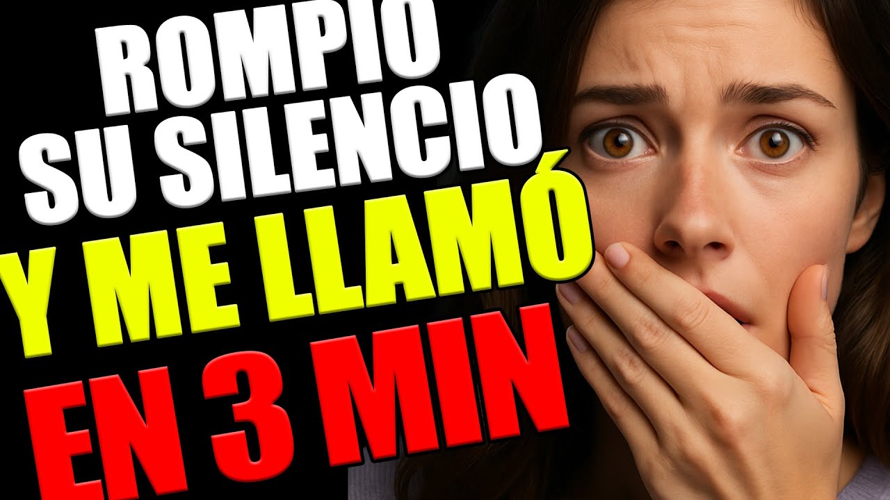 Su silencio se rompió 3 minutos después de pronunciar esta oración ...