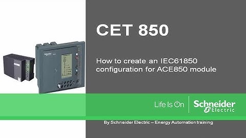 Sepam - How to Create an IEC 61850 Configuration File for ACE850 Module?