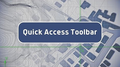 Civil 3D Tip - Quick Access Toolbar
