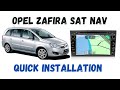 Vauxhall Zafira B Double Din Sat Nav WIFI 3G installation- Xtron