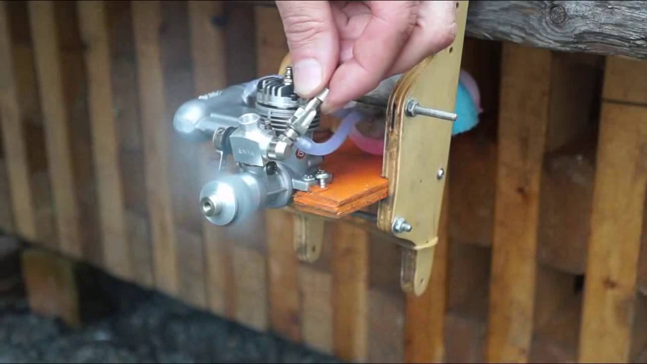 Einlaufen eines 2-Takt Modellmotors ENYA 15CX