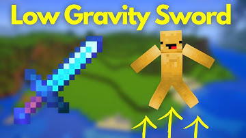 How To Make A Low Gravity Sword On Minecraft Using Commands!