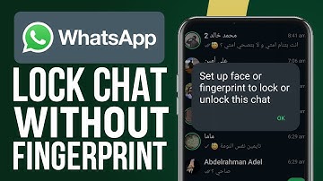 How To Lock WhatsApp Chat Without Fingerprint | How To Use WhatsApp Chat Lock