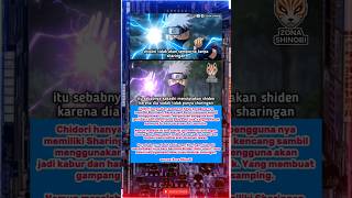 chidori tidak akan sempurna tanpa sharingan, itu sebabnya kakashi menciptakan shiden