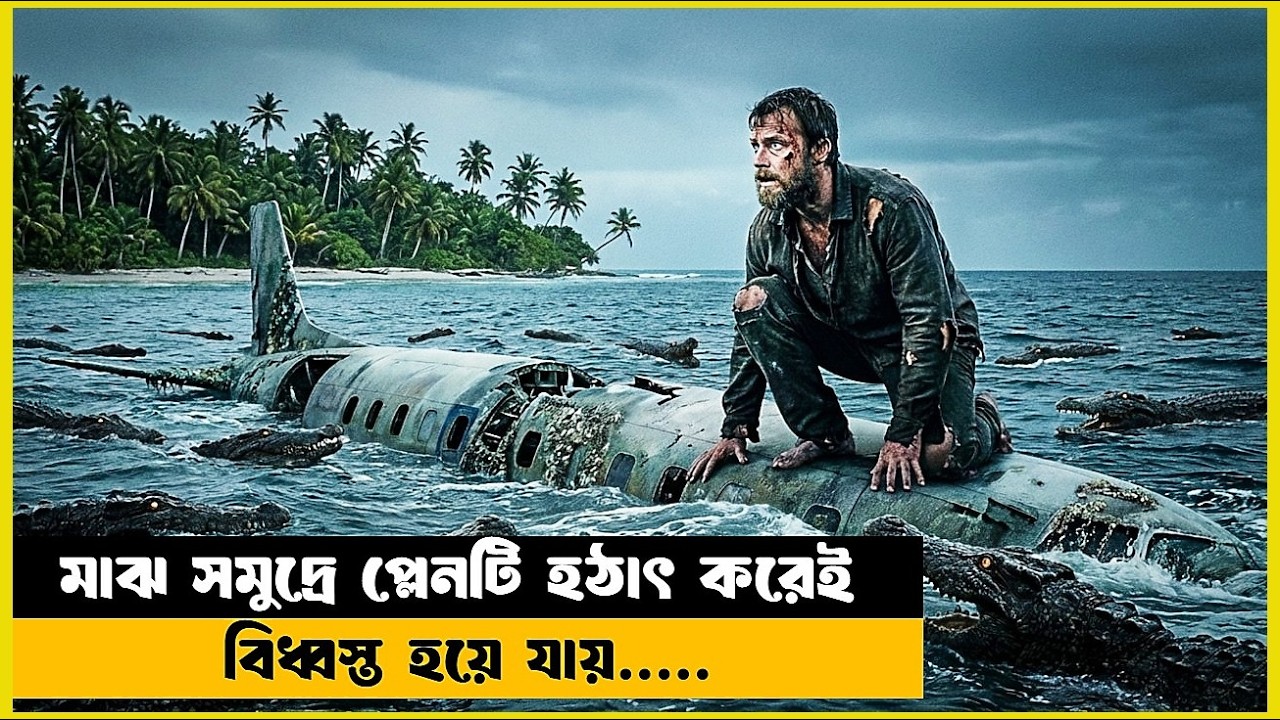 হঠাৎ আকাশ থেকে প্লেনটি সমুদ্রে পড়ে যায় || Survival Movie Explained In Bangla || Plane Crash Story