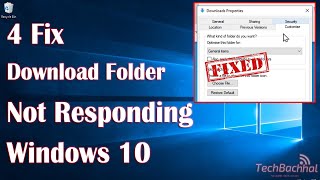 How To Fix Download Folder Not Responding Windows 10  [Easiest Way]