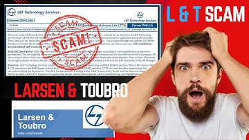 Larsen & Toubro Fake interview letter Scam l L&t call letter real or fake l L&t interview letter