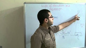 Trig. - An application on angle of elevation and angle of depression - Abdallah Reda El Sayed
