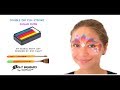 How to Face Paint - Global Body Art Double Dip Fun Stroke Demo