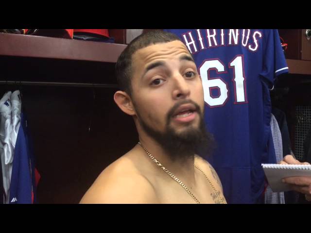 Rangers Rougned Odor on holding tag on Albert Pujols 