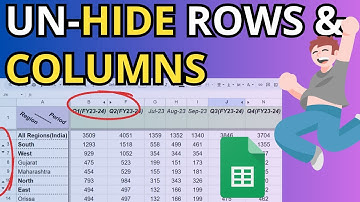HIDE & UNHIDE Rows, Columns in Google SHEET- A complete tutorial!
