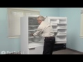 Replacing your Kenmore Refrigerator Refrigerator Center Crisper Drawer Slide Rail - White