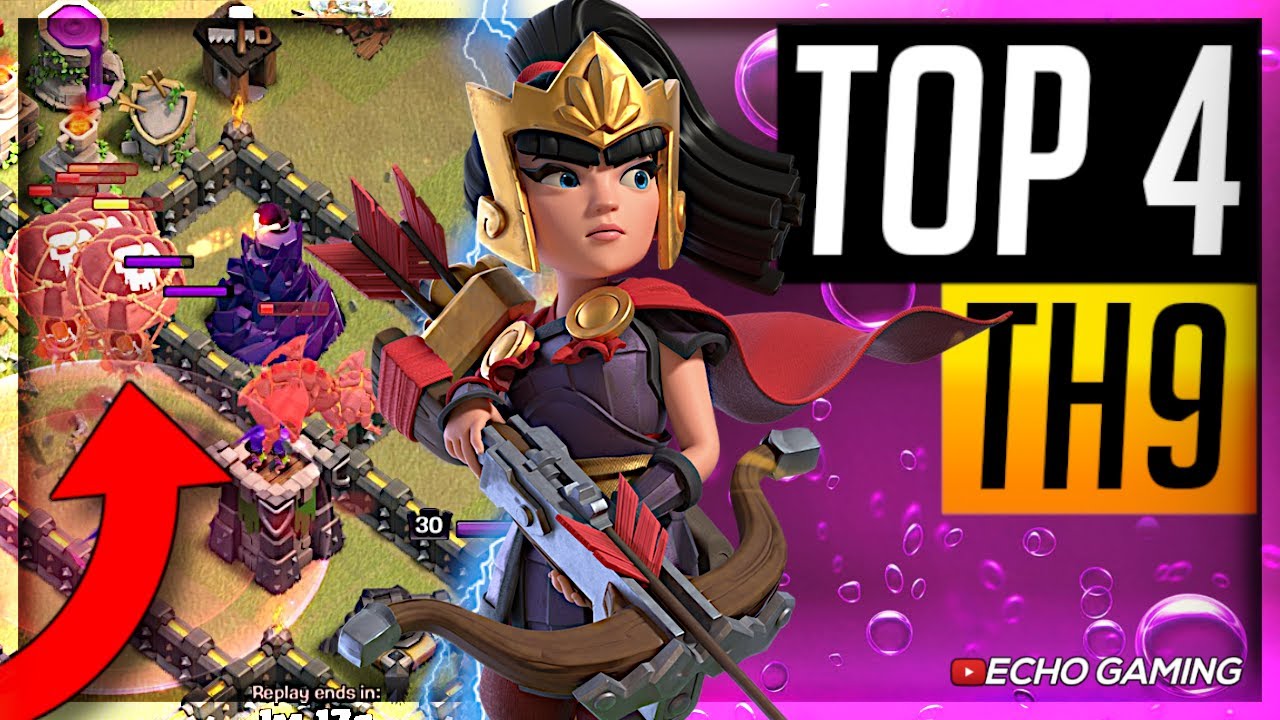 Топ-4 ЛУЧШИХ атаки TH9