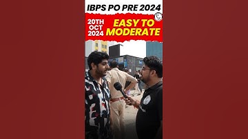 कैसा था Exam Level | IBPS PO Exam Analysis #ibpspo2024 #examanalysis #bankingwallah