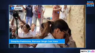 Deepika Padukone, Ranveer Singh Cast Vote | NDTV Profit