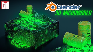 3D Microworld Toxic Wasteland Blender Speedart: Original design by Benny Productions