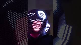 How we did LED screen Football ball helmet: before to after