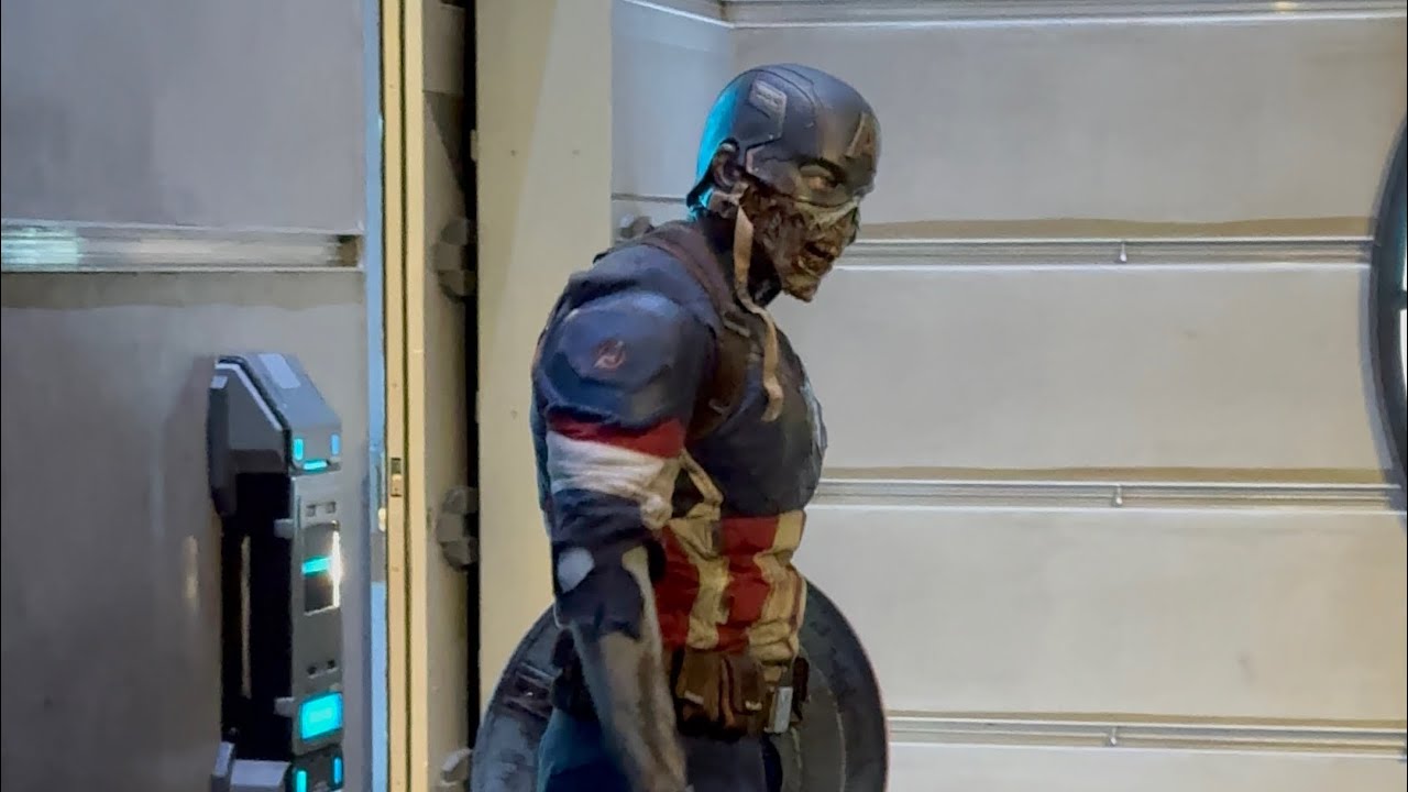 Zombie Captain America at D23 Night | Oogie Boogie Bash 2026 4K