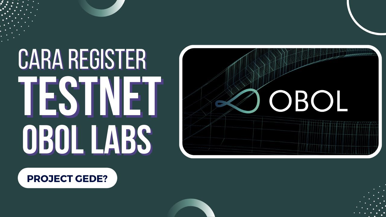 CARA REGISTER WALLET TESTNET OBOL NETWORK | PREPARE FOR TESTNET! - YouTube