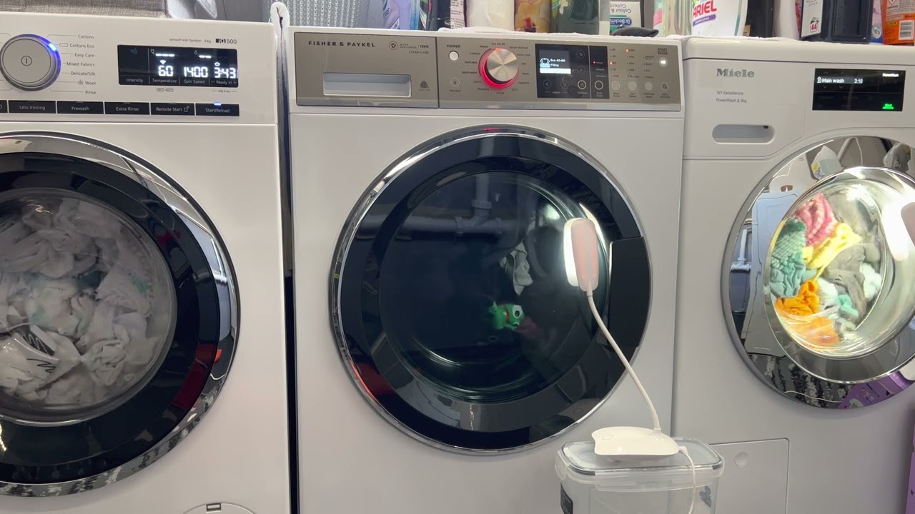 Miele W1 Vs Fisher&Paykel AI Vs Siemens 4D Programme for Cotton Eco