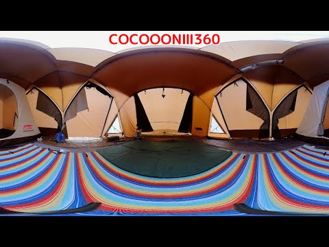コールマン コクーン3　テント内360度動画（お座敷キャンプ用のシートマット準備後）