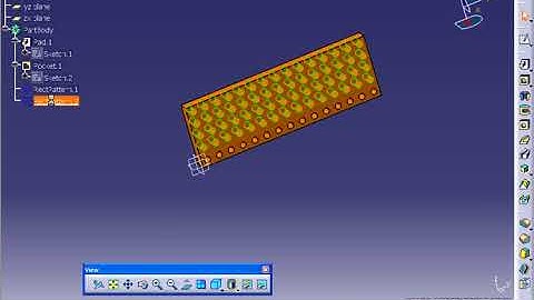 71 Rectangular Pattern || CATIA V5 Tutorial