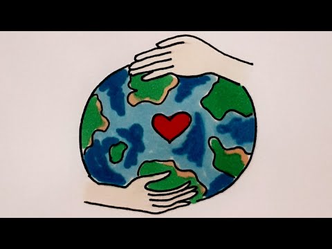 Как Нарисовать Нашу Планету ЗемляHow To Draw Planet Earth