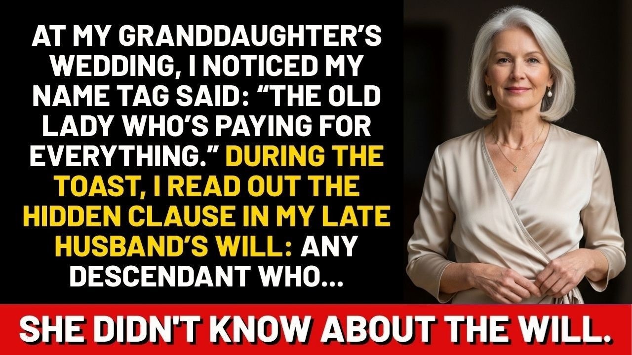 На свадьбе моей внучки я заметила, что на моей табличке с именем было написано: «Старушка, котора...