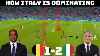 Tactical Analysis : Italy 2 - 1 Belgium | How Mancini Has Italy Playing So Well |