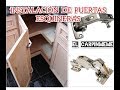 Tutorial como instalar bisagras esquineras para puertas de cocina