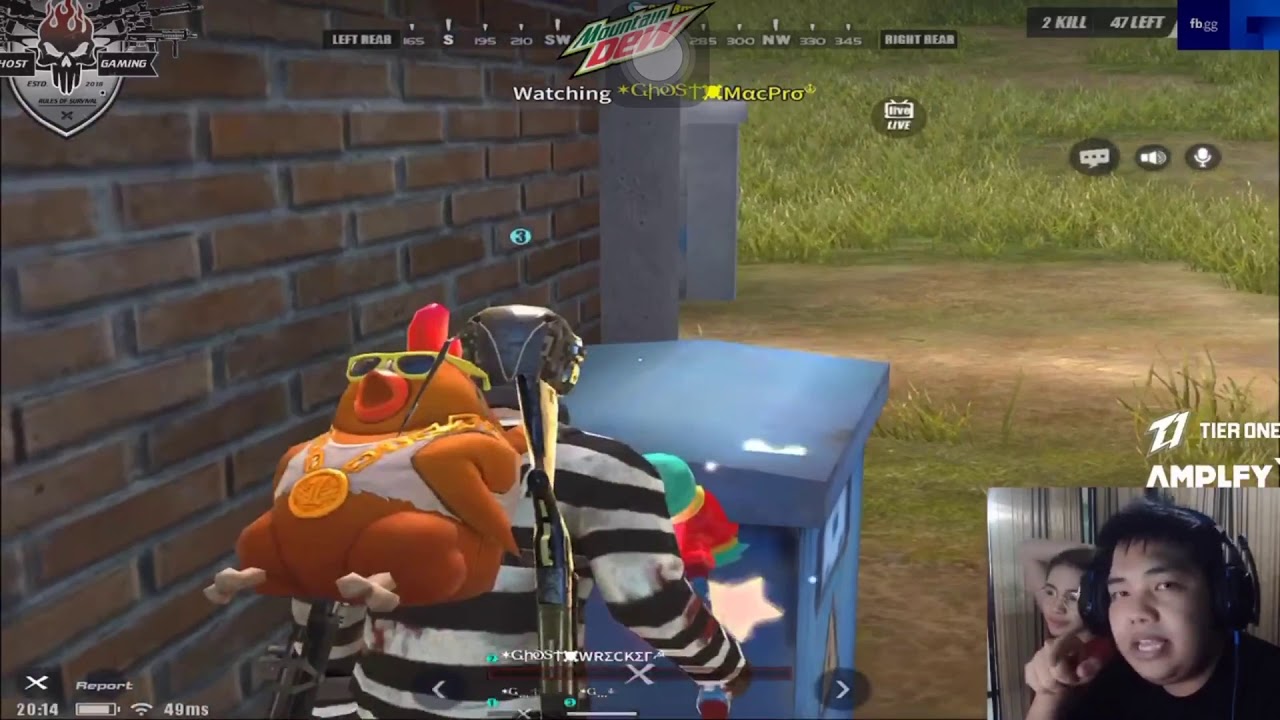 GHOST Macpro /Funny Moment Team Up / Rules Of Survival