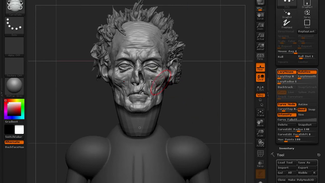 importing curves to zbrush