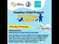 Immunization transforms lives - Healthy Child Project - July 7, 2025