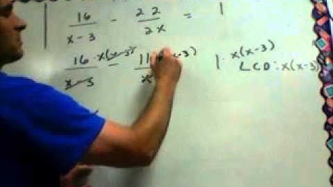 Solving Rational Equations (Video #5)