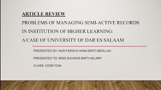 ARTICLE REVIEW IMD237 PRESENTATION