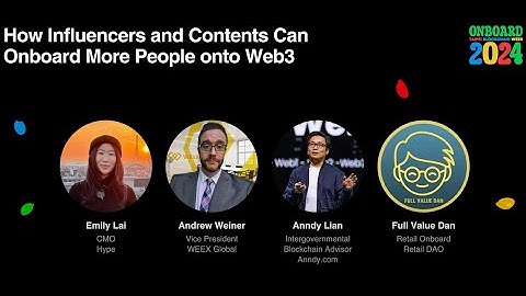 How Influencers and Contents Can Onboard More People onto Web3 | Taipei Blockchain Week 2024