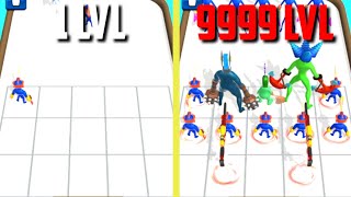MAX LEVEL ⭐ Chainsaw Head: Run and Merge Gameplay screenshot 2