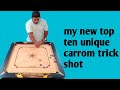 slow motion carrom trick shot my new discover unique top ten carrom shot #shorts #viral #carrom