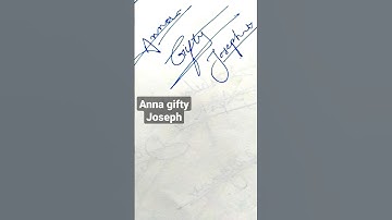 Signature style "Anna Gifty Joseph"🖊️ Comment your name!! | Please subscribe if you like it.#shorts