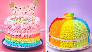 Easy And Creative Rainbow Cake Decorating Ideas