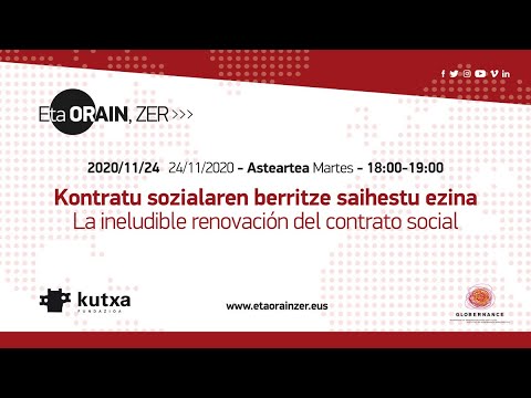 Eta Orain, Zer: Kontratu sozialaren berritze saihestu ezina