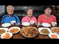 할머니가 만들어주신 집밥 먹방 (안동찜닭, 고추잡채, 스팸 두부 짜글이) Korean Chicken Mukbang / Korean Food Recipes