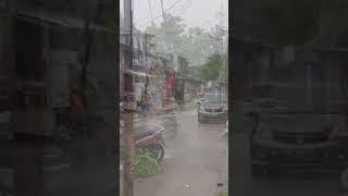 heavy rain indah Indonesia #rain #heavyrain #rainy