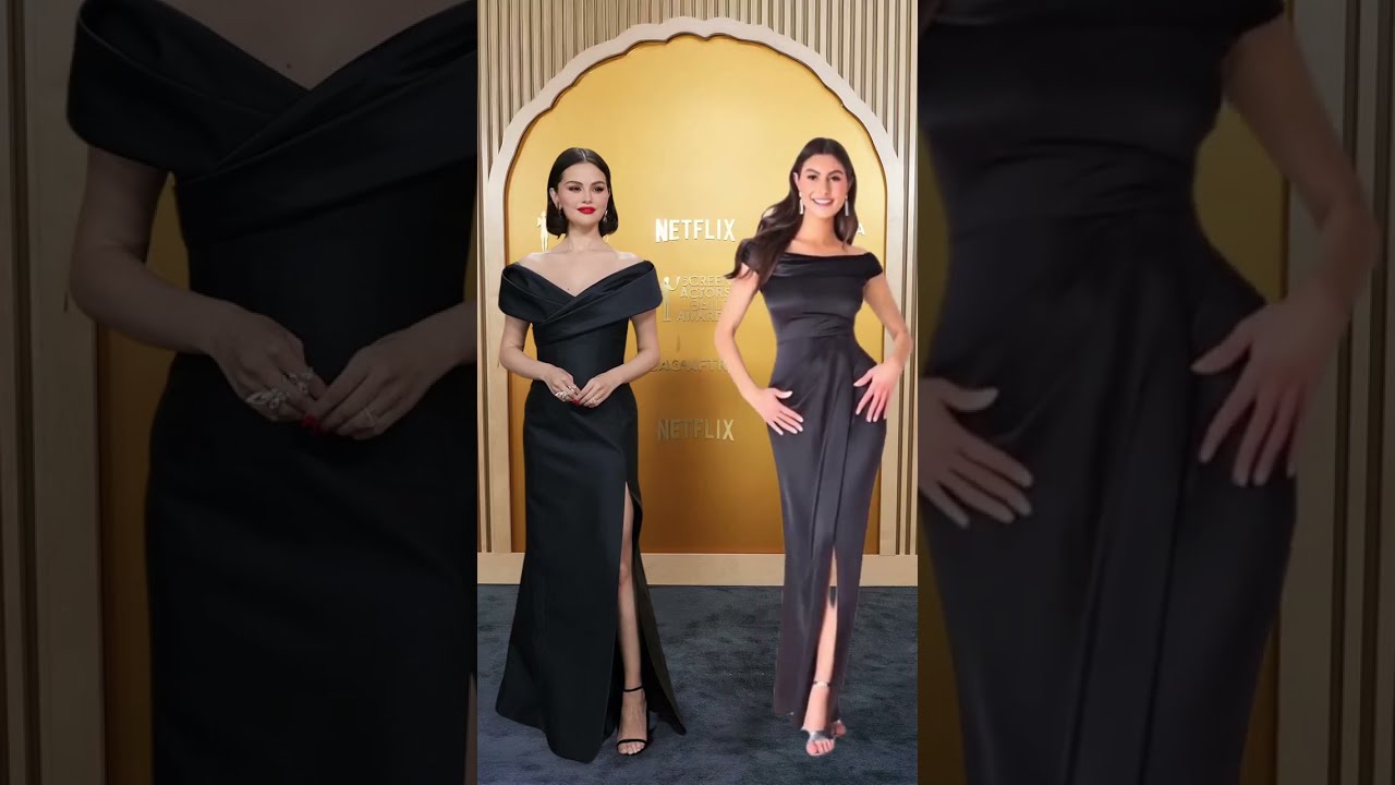 Selena Inspired Simply Stunning Goddiva S Cowl Bardot Satin Maxi