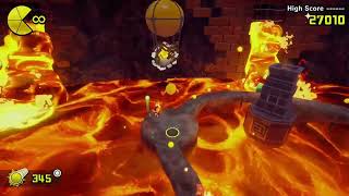 Pac-Man World 2 Re-Pac: Blinkys Trap! (Fandubbed)
Heres another recently-discovered snippet I had to include. In it, Pac-Man is nearing the end of a level that takes place in the Volcano, when he spots Blinky, who pushes a button, causing lava to pour into the room that Pac-Man has wandered into!
(Yes, Im using Fairy Mode here. I really did not want to have less lives for the boss battle than I did against Pinky...) Pac-Man World 2 Re-Pac: Blinkys Trap! (Fandubbed)