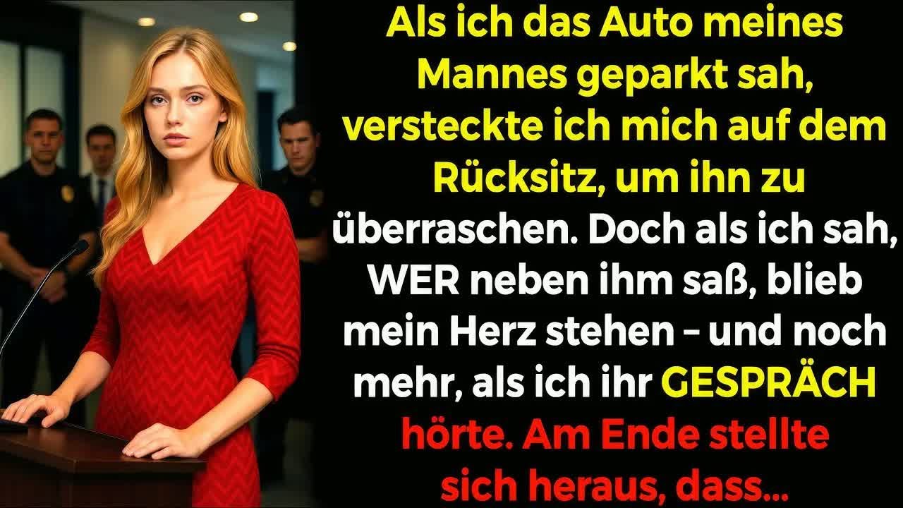 🚗Ich versteckte mich im Auto meines Mannes um ihn zu Überraschen – was ich sah, ließ mich Ersta