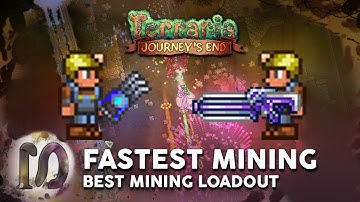FASTEST MINING SPEED in Terraria 1.4 Journey