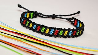 БРАСЛЕТ МАКРАМЕ. MACRAME BRACELET.